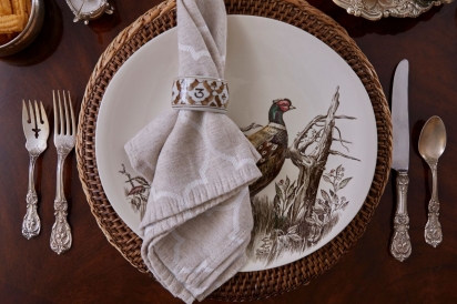 christmas themed place setting